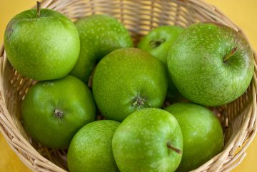 Groene en zure granny smith appels