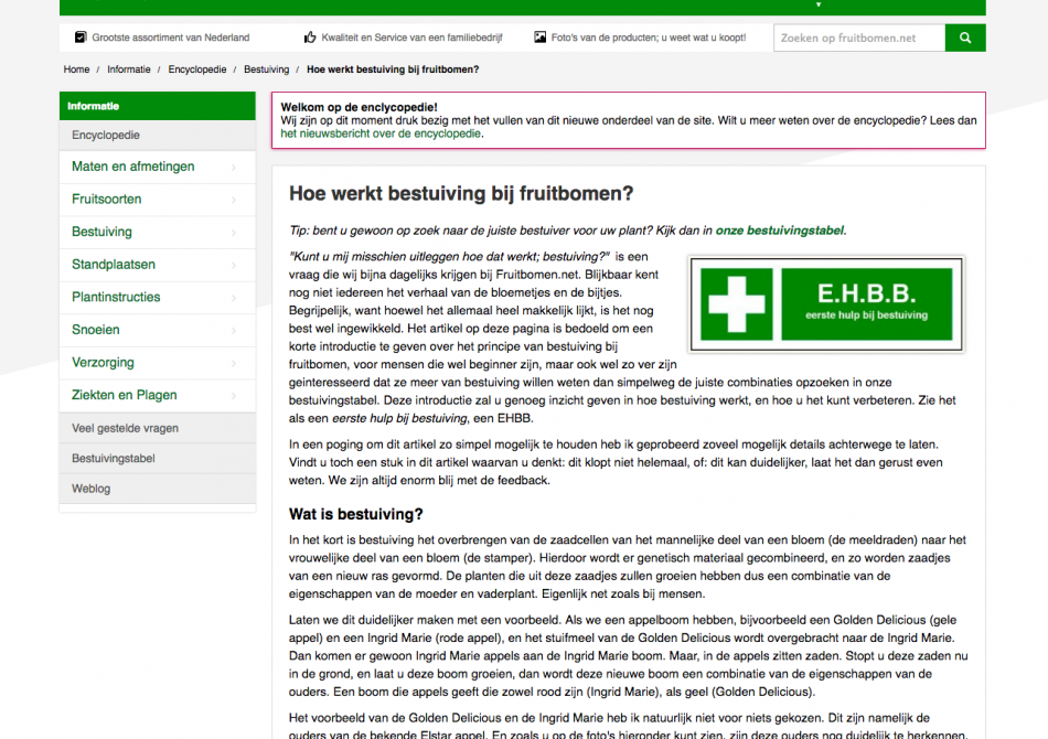 Onze Encyclopedie: de plek om alles te vinden over fruitbomen